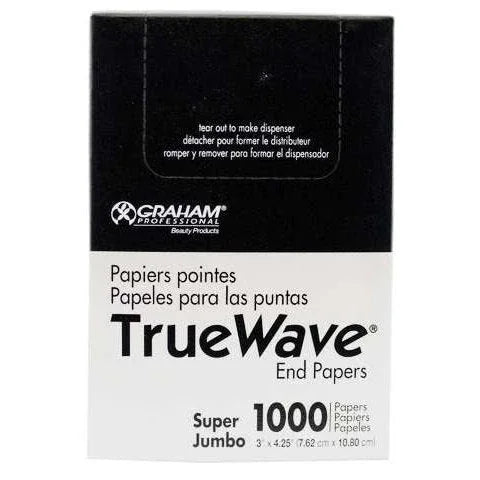 Graham Beauty True Wave End Papers Super Jumbo 1000Ct by GRAHAM