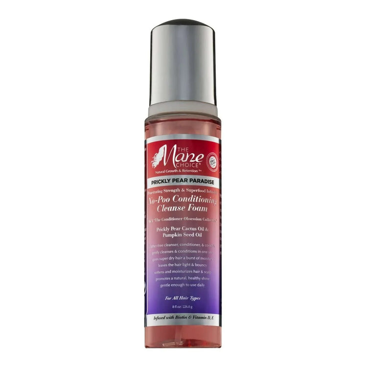 The Mane Choice Prickly Pear Paradise No-Poo Conditioning Foam for nourishing and cleansing hair without lather.