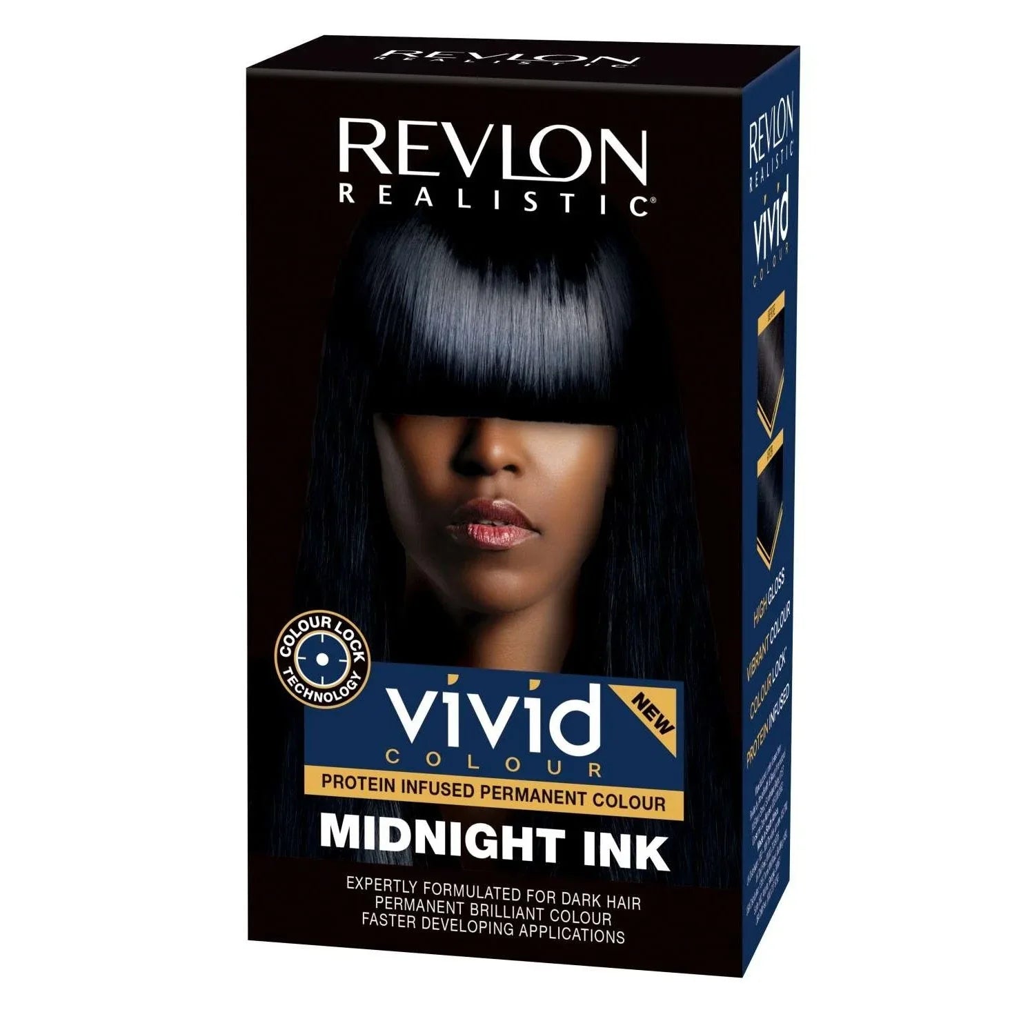 Revlon Realistic Vivid Colour Protein Infused Permanent Colour Midnight Ink by REVLON