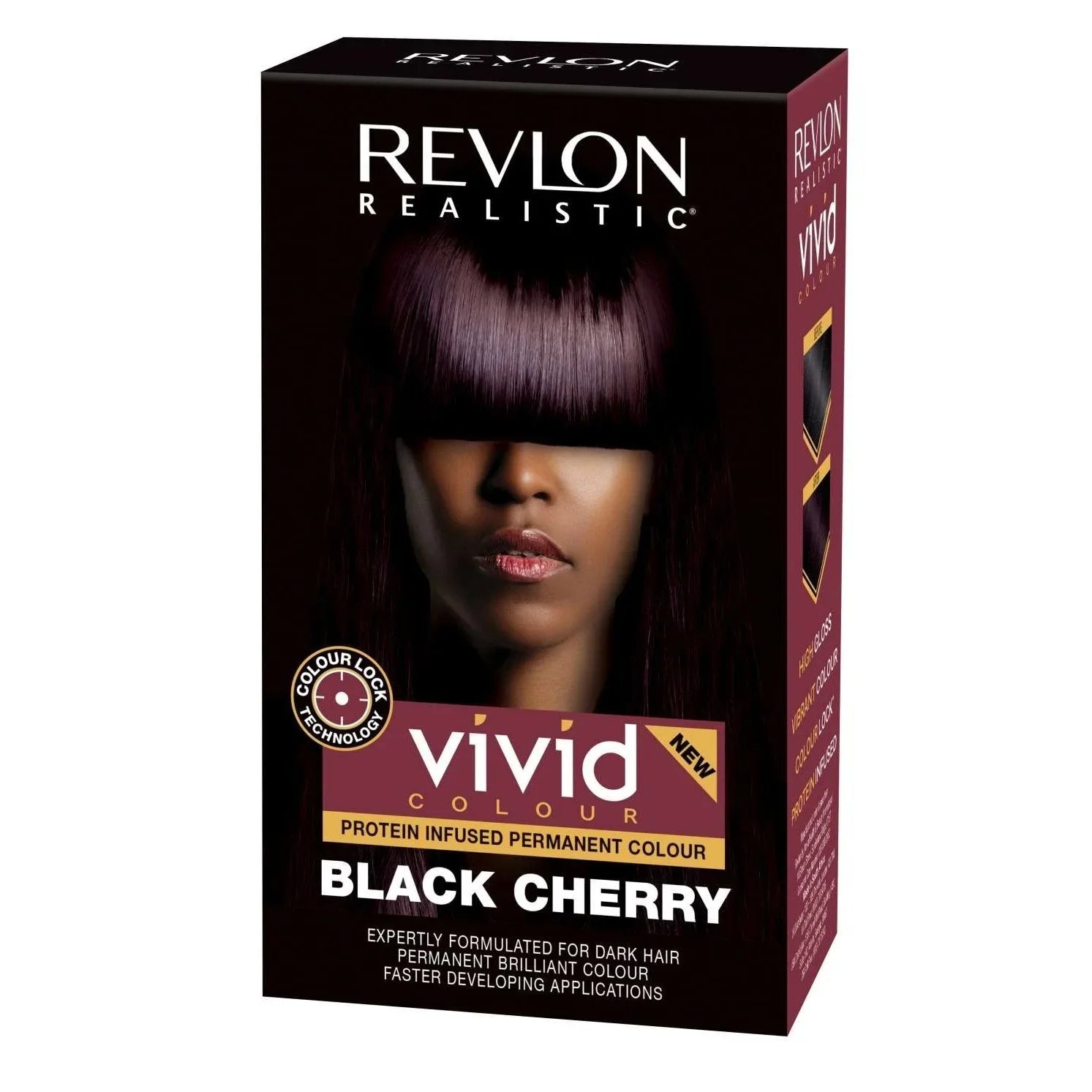 Revlon Realistic Vivid Colour Protein Infused Permanent Colour Black Cherry by REVLON