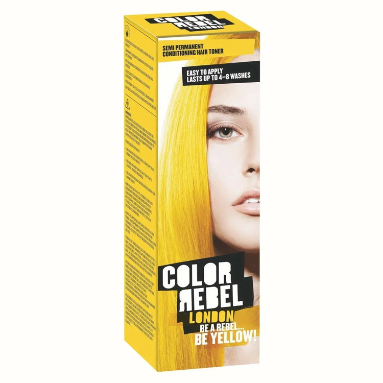Color Rebel London Semi Permanent Conditoning Hair Toner - Yellow Pack Of 3 by Color Rebel