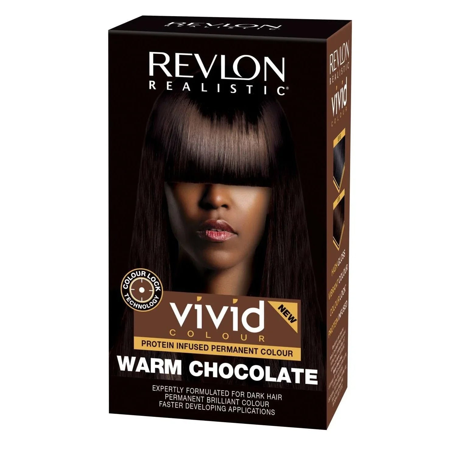 Revlon Realistic Vivid Colour Protein Infused Permanent Colour Warm Chocolate by REVLON