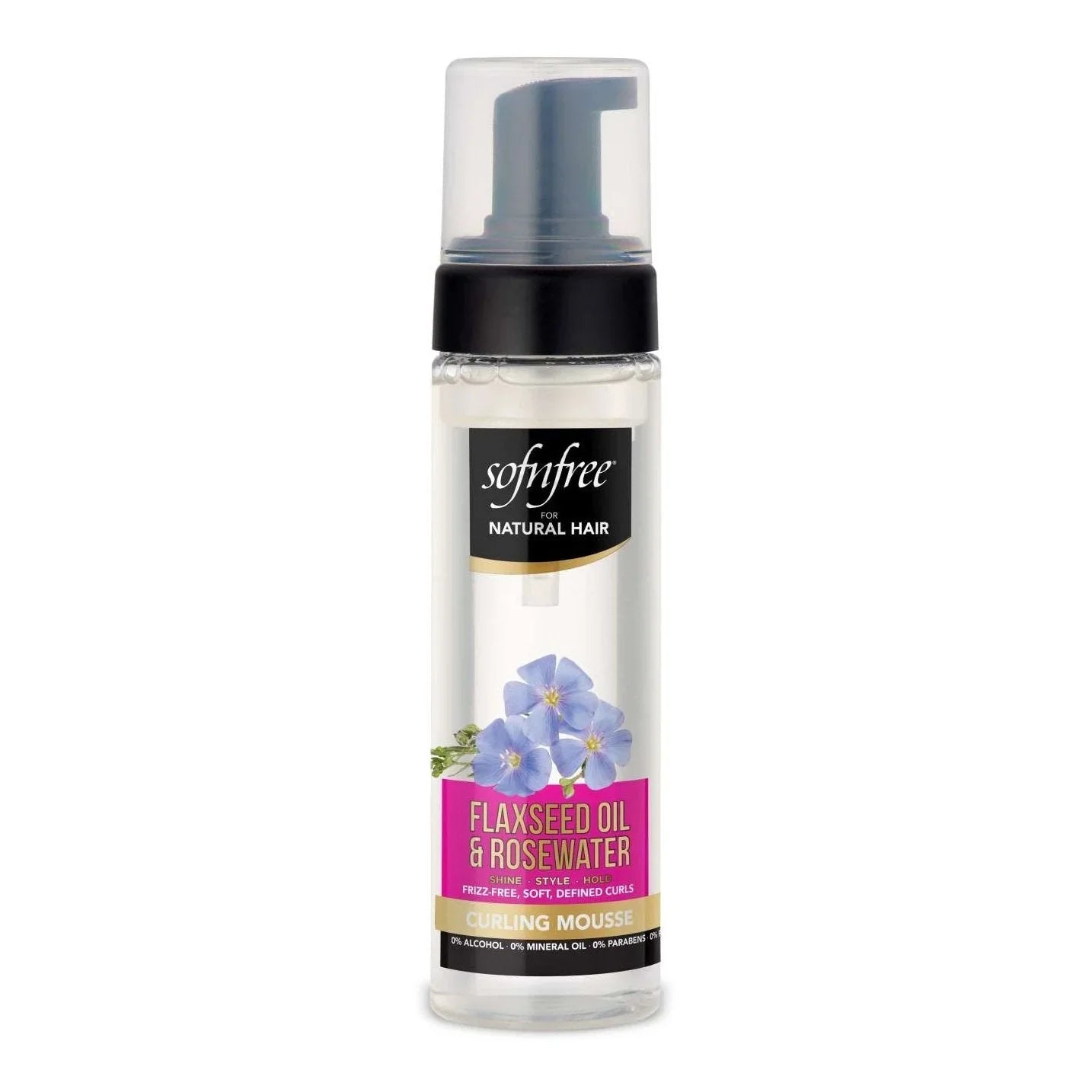 Sofnfree For Natural Hair Flaxseed Oil And Rosewater Curling Mousse by Sofnfree