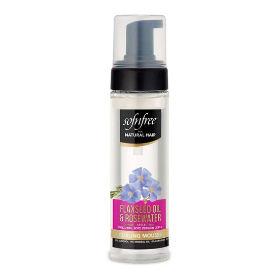 Sofnfree For Natural Hair Flaxseed Oil And Rosewater Curling Mousse by Sofnfree