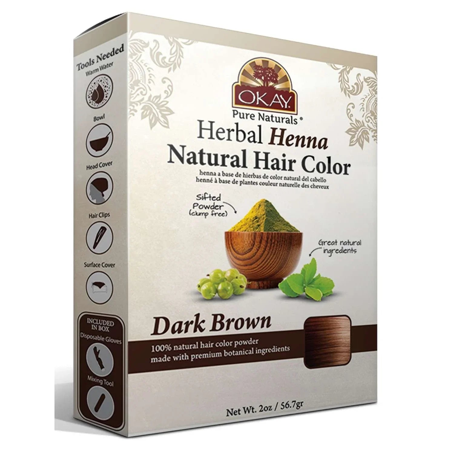 Okay Henna Haircolor Dark Brown by Okay