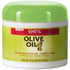 ORS Olive Oil hair treatment in an 8 oz jar, designed to nourish dry, thirsty hair and improve hair health.
