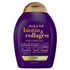 Ogx biotin collagen shampoo bottle for thick, full hair with vitamin B7 and collagen for volume and health
