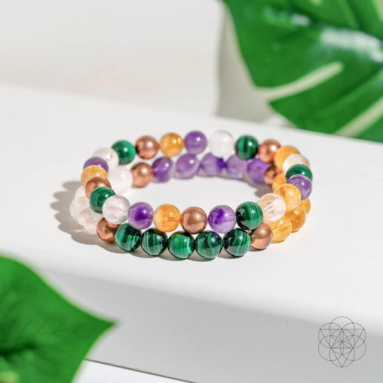 Powerhouse of Wealth Manifestation - Crystal Quartet Bracelet Set