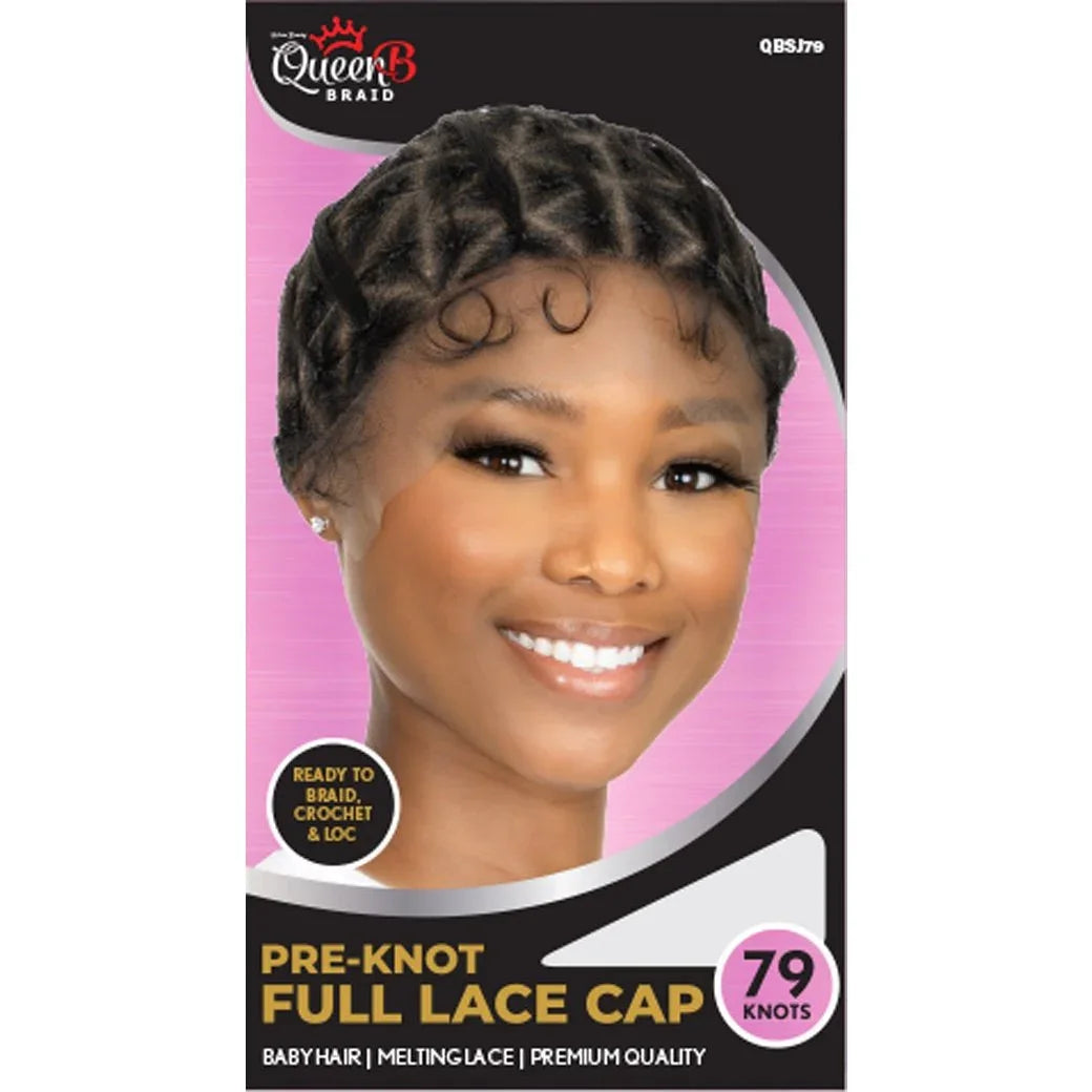 Queen B Pre-Knot Full Lace Cap - 79 Knots by Queen B