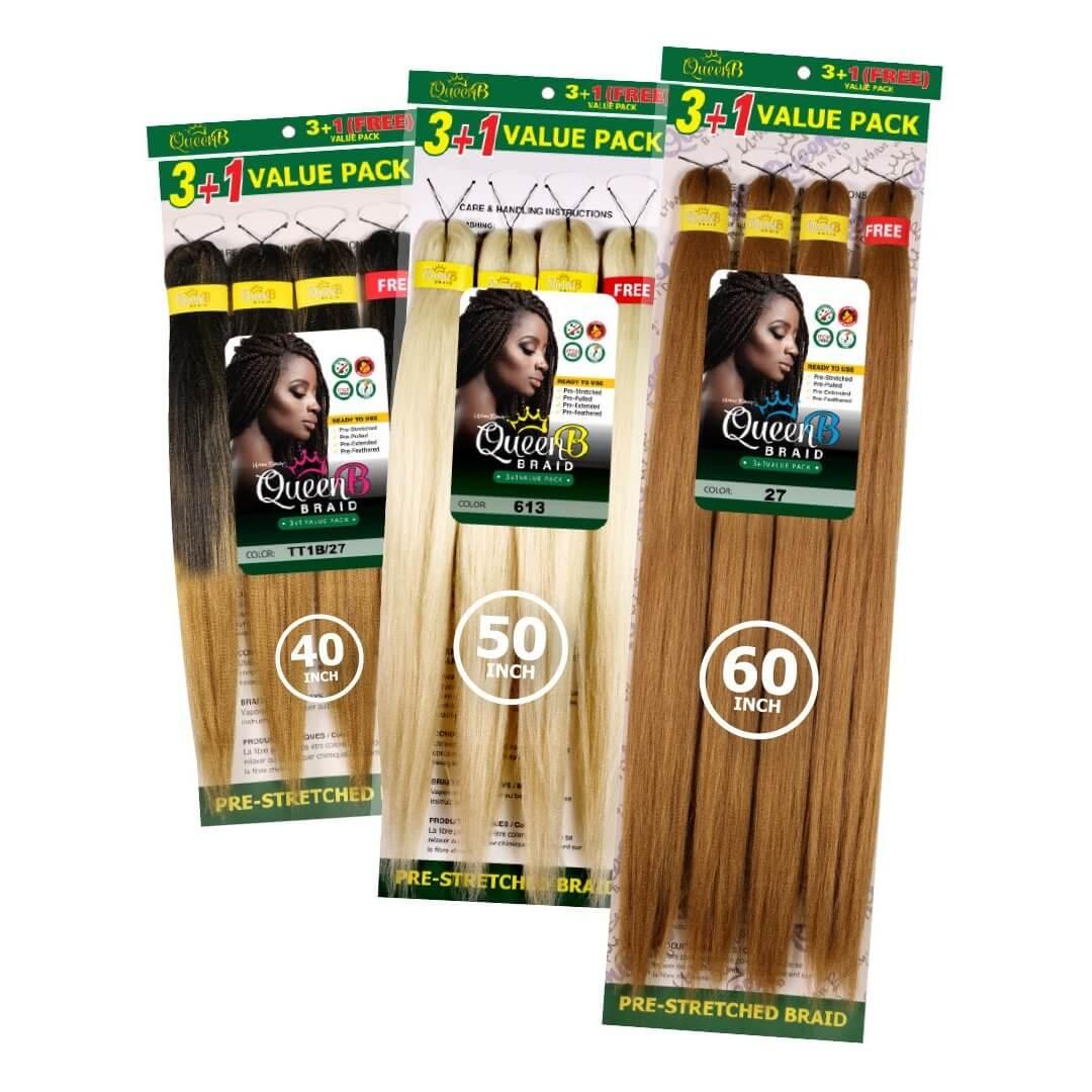 Queen B Pre-Stretched Value Pack by URBAN BEAUTY