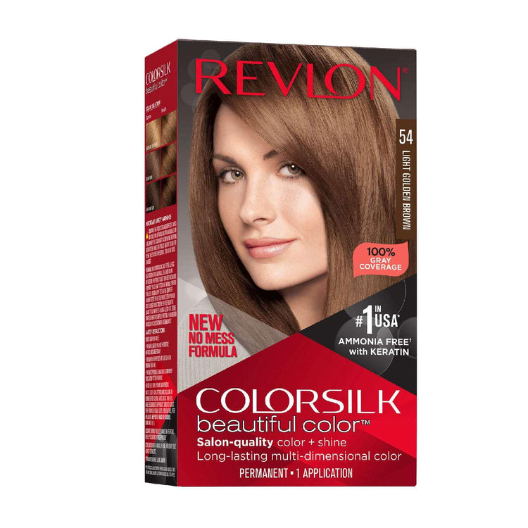 Revlon Colorsilk Hair Color 054 Light Golden Brown by Color Silk