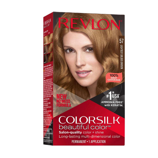 Revlon Colorsilk Hair Color 057 Lightest Golden Brown by Color Silk