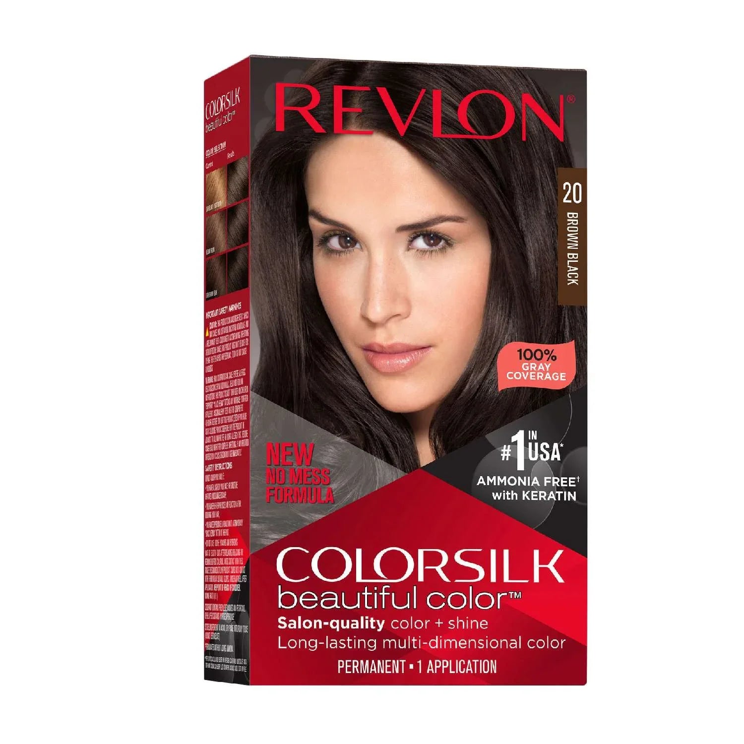 Revlon Colorsilk Hair Color 020 Brown/Black by Color Silk