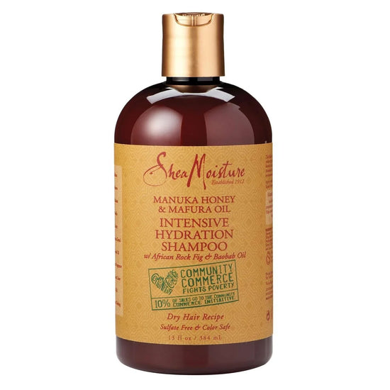Shea Moisture Manuka Honey Mafura Oil Intensive Hydration Shampoo, hydrating shampoo for dry hair.