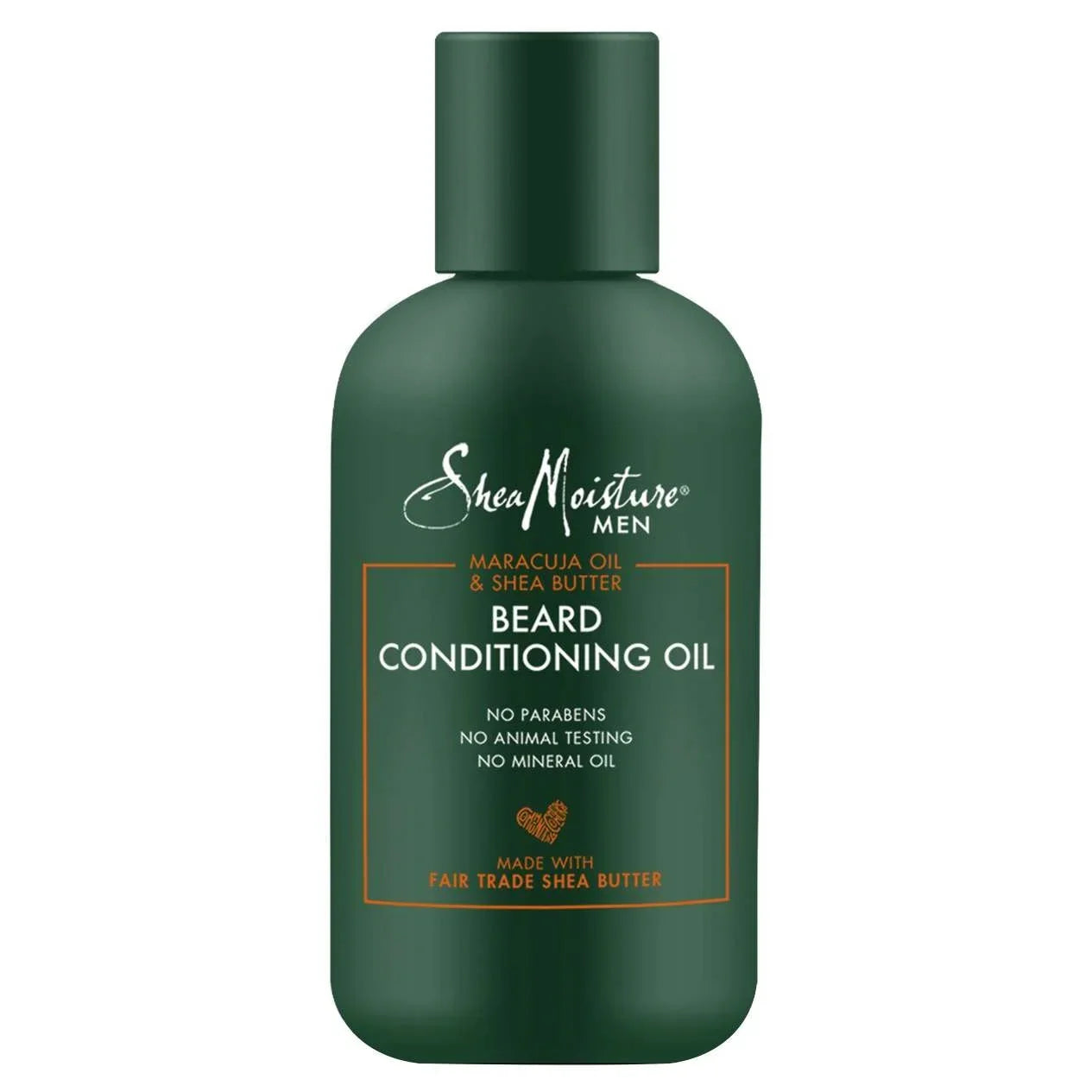Shea Moisture Men Maracuja Oil Beard Conditioning Oil bottle for smooth and nourished beards.