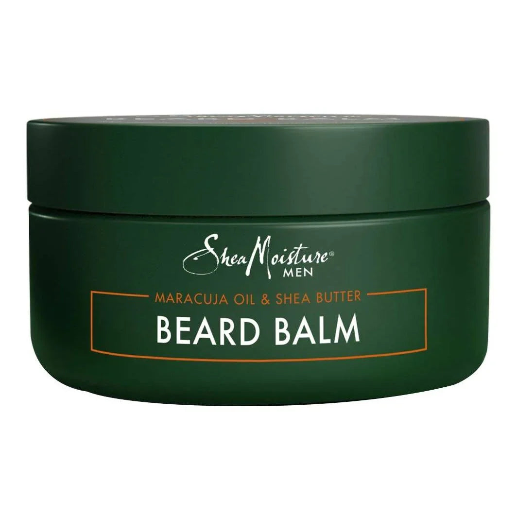 Shea Moisture Men Maracuja Oil Shea Butter Beard Balm container for a smooth and defined beard.