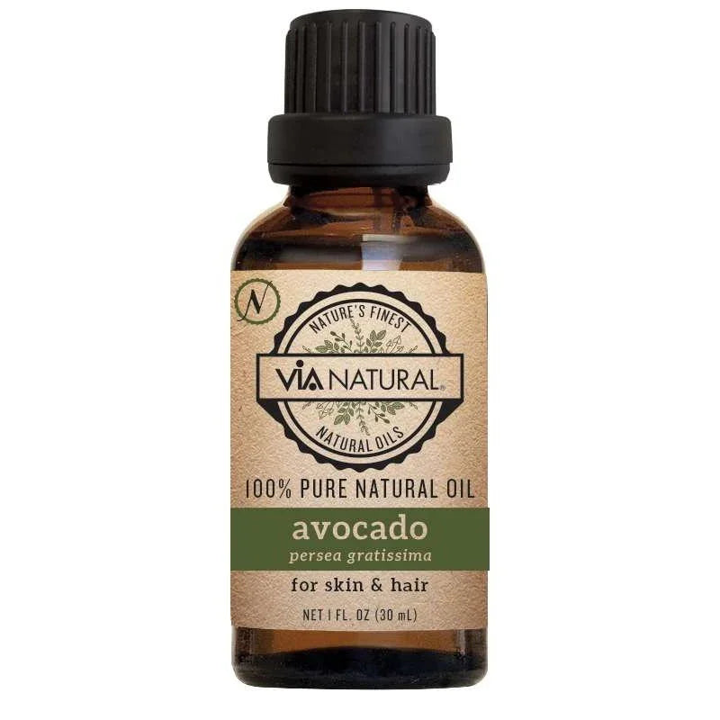 Via Natural 100 Percent Pure Oil Avocado ideal for hair nourishment with pure avocado oil for hair.