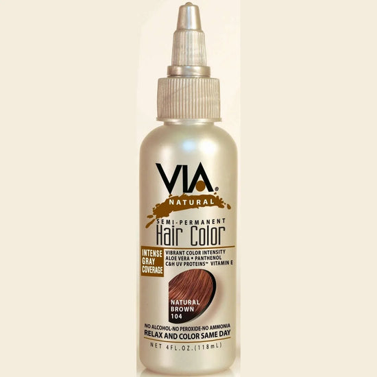 Via Natural Hair Color 104 Natural Brown by Via Natural
