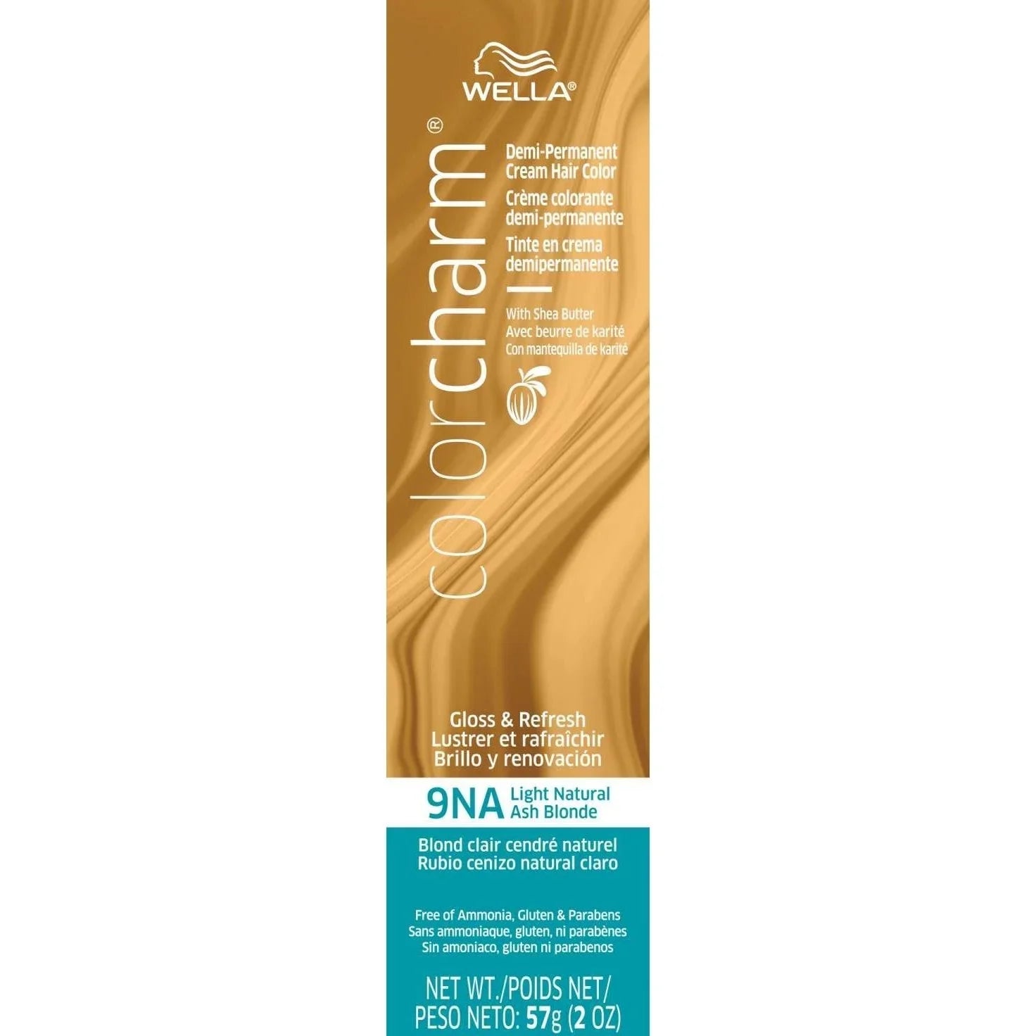 Wella Color Charm Demi-Permanent Cream Hair Color 9Na Light Natural Ash Blonde by WELLA