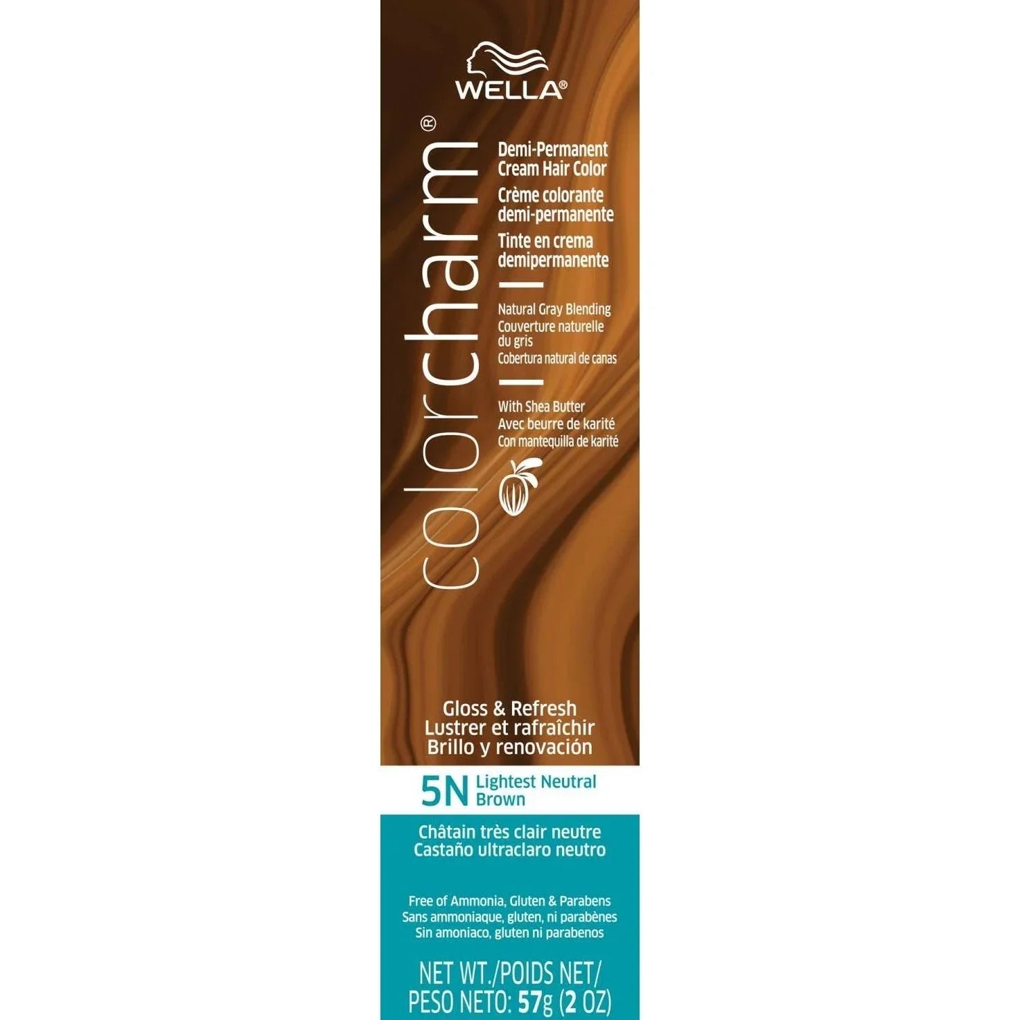 Wella Color Charm Demi-Permanent Cream Hair Color 5N Lightest Neutral Brown by WELLA